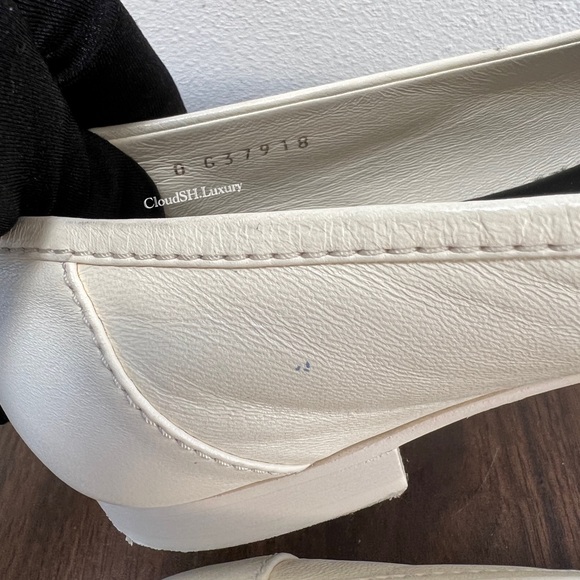 Auth Chanel White Classic CC Logo Loafers , Size 37.5 - PreLoved - Picture 13 of 13